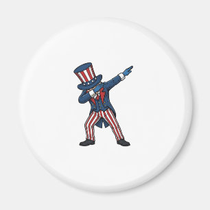 Aimant Personnage patriotique Dabbing Design vectoriel vi