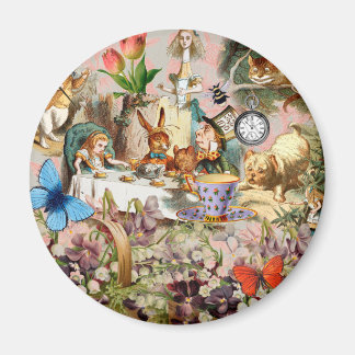 Aimant Personnages de la fête du thé Alice in Wonderland