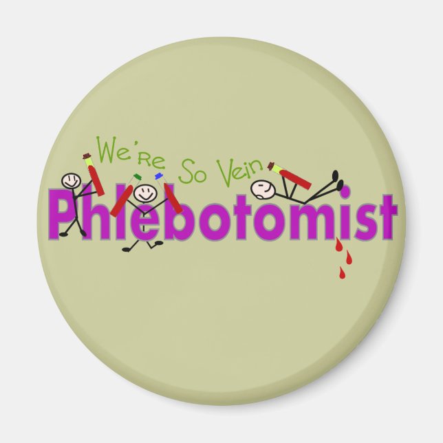 Aimant Personnages en allumettes du phlébotomiste "Nous s (Devant)