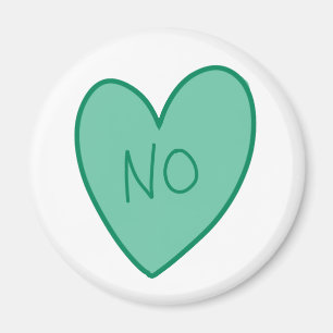 Aimant Personnalisable Funny No Candy Heart