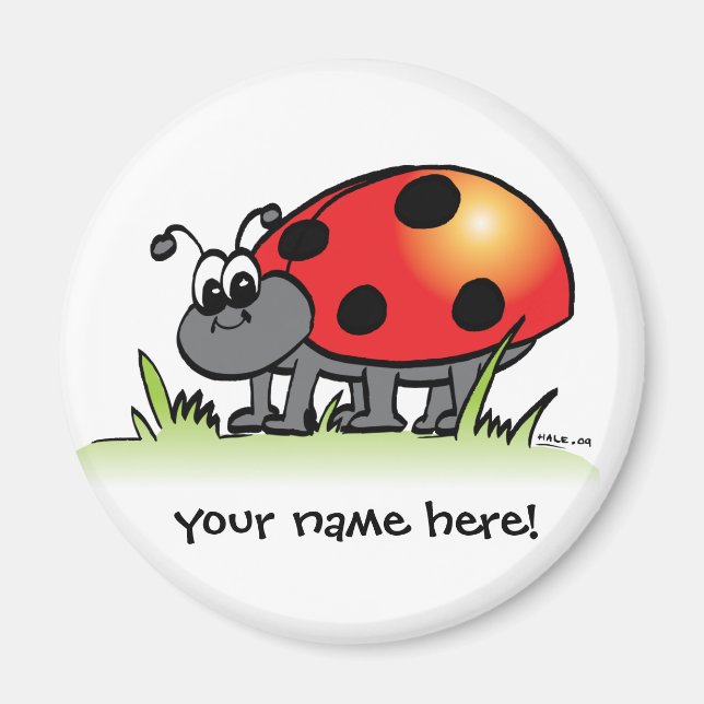Aimant personnalisable Ladybug (Devant)