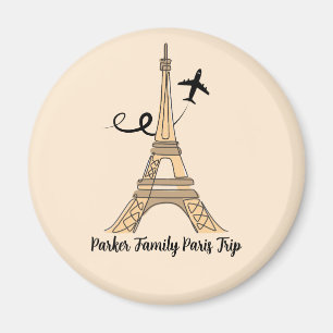 Aimant Personnalisable Paris Trip Chic Tour Eiffel