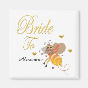 Aimant Personnalisation de la mariée à la mariée