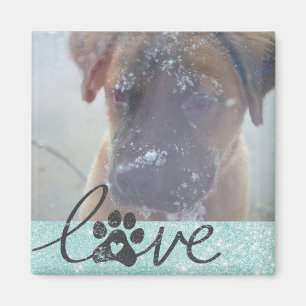 Aimant Personnalisation de l'amour pour les animaux de co