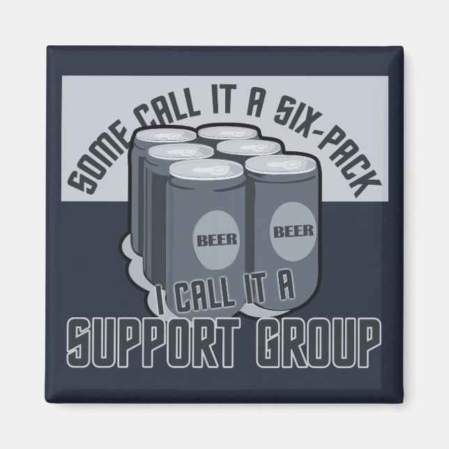 Aimant personnalisé Beer Six Pack (Devant)