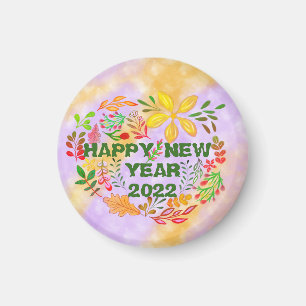 AIMANT PERSONNALISÉ HAPPY NEW YEAR 2022