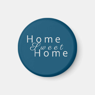Aimant Personnalisé "Home Sweet Home" Ocean Blue