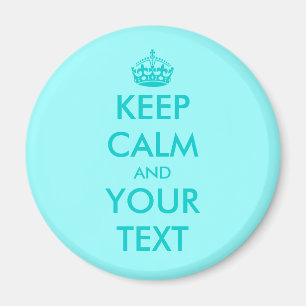 Aimant personnalisé Keep calm Turquoise Personna