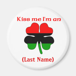 Aimant Personnalisé Kiss Me Je suis un Africain Américain