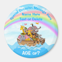 Personnalisé, Noah's Ark Party Favors, Noahs Ark