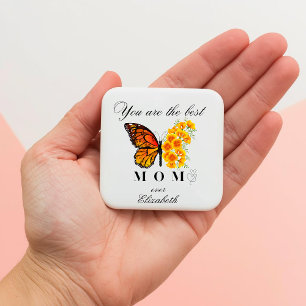 Aimant personnalisé papillon floral pour la fête d