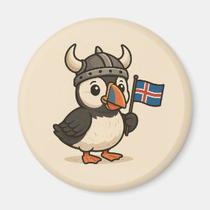Aimant personnalisé - Pouffin d'Islande
