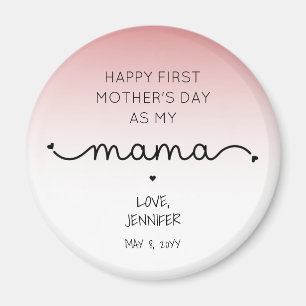 Aimant Personnalisé Première Fête des Mères Nouveau Mama 