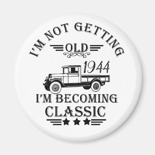 Aimant Personnalisé quatre-vingts fête vintage 80e annive