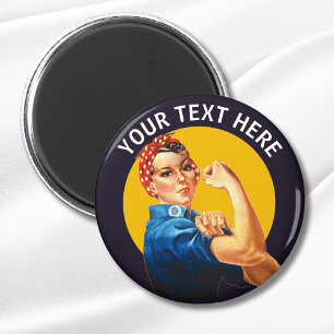 Aimant Personnalisé Rosie le Riveter Personnalisé Vintage