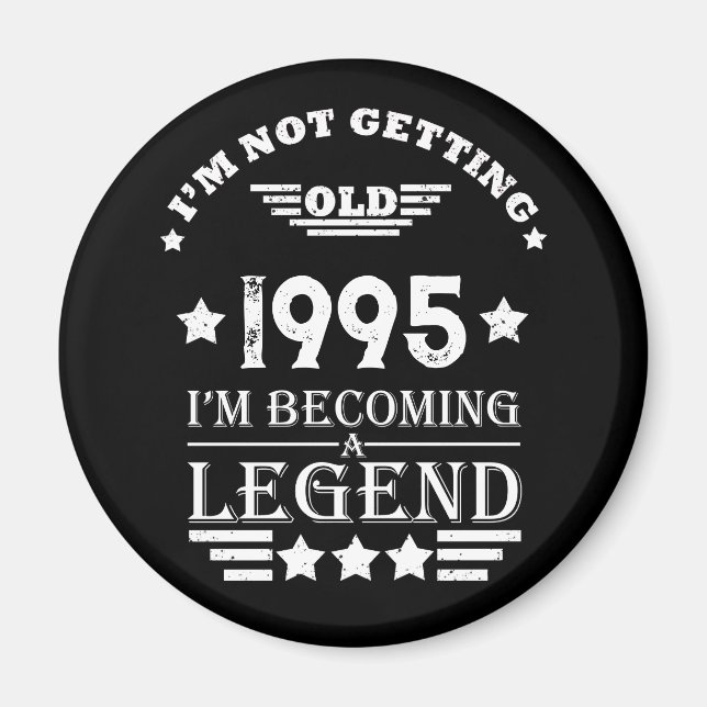 Aimant Personnalisé Trente vintage 30e anniversaire (Devant)