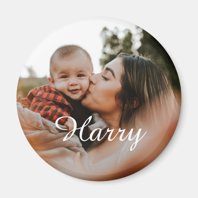 Aimant Personnaliser la nouvelle maman avec le nom du béb (Devant)