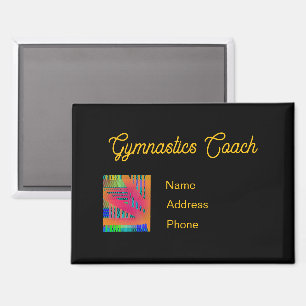 Aimant Personnaliser la publicité Gymnastique Coach