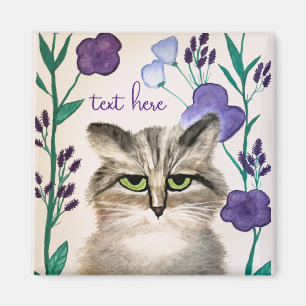 Aimant Personnaliser l'aimant d'art de chat