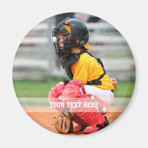 Aimant Personnaliser le Pinback photo de sport