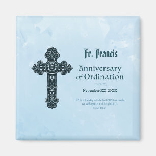 Aimant Personnaliser, Ordination Anniversaire Prêtre, Cro