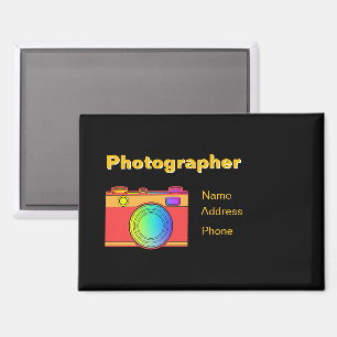Aimant Personnaliser Publicité Photographe Entreprise