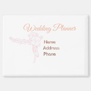 Aimant Personnaliser Publicité Wedding planner