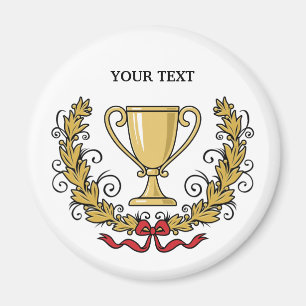Aimant Personnalisez la tasse de trophée