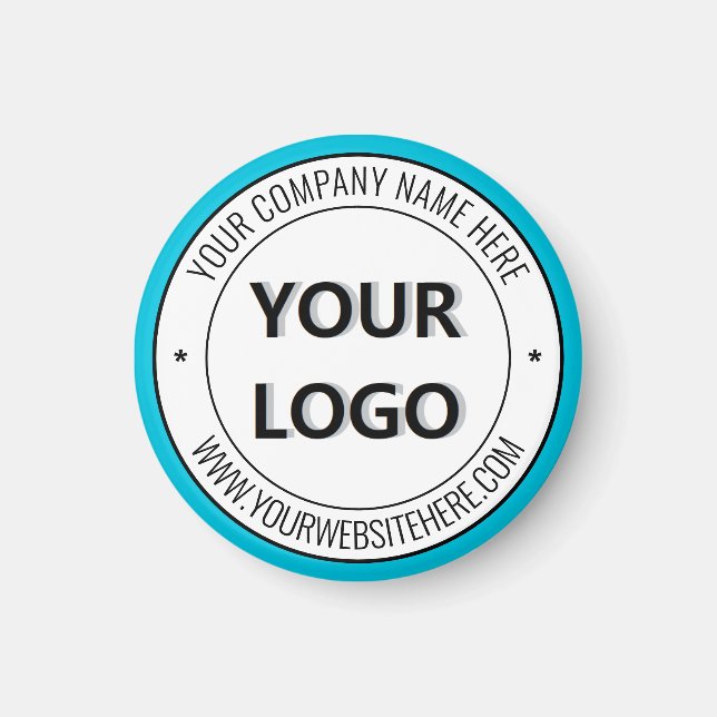 Aimant Personnalisez le logo de votre entreprise et le te (Devant)