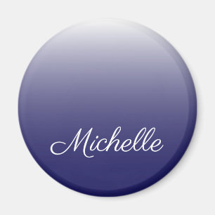 Aimant Personnalized gradient ombre navy blue