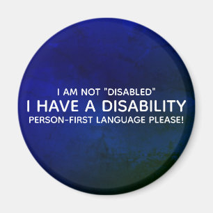 Aimant Personne en situation de handicap d'abord
