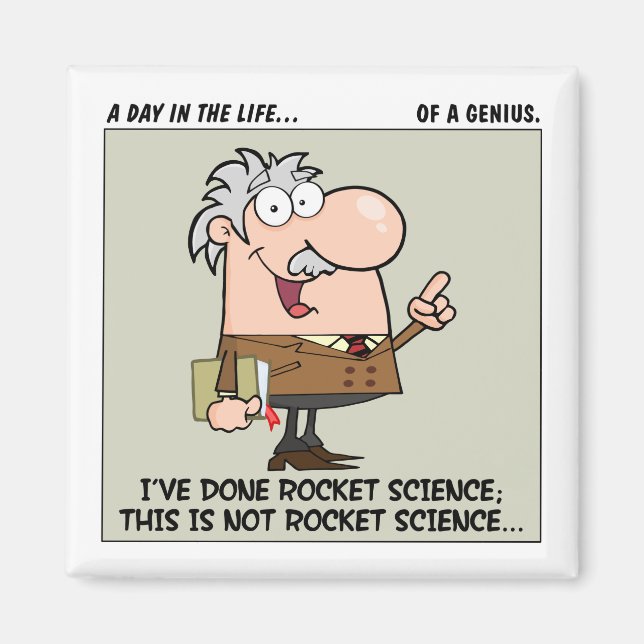 Aimant Personne la plus intelligente au travail (Devant)