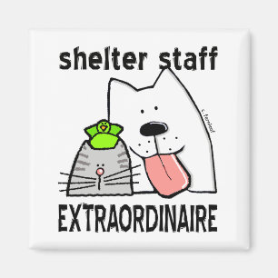 Aimant Personnel de refuge pour animaux Extraordinaire