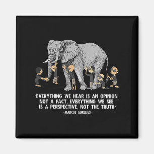 Aimant Perspective Citation Marcus Aurelius Elephant Illu