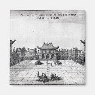 Aimant Perspective de la cour intérieure