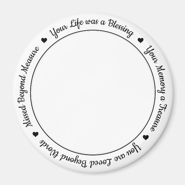 Aimant Perte d'animal de compagnie Sympathy Keepsaké Pet  (Devant)