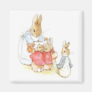 Aimant Peter Rabbit et ses soeurs (par Beatrix Potter)