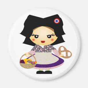 Aimant Petit alsacienne de fille