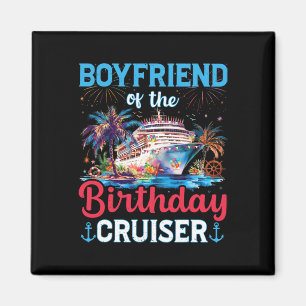 Aimant Petit ami de la croisière d'anniversaire Funny Cru