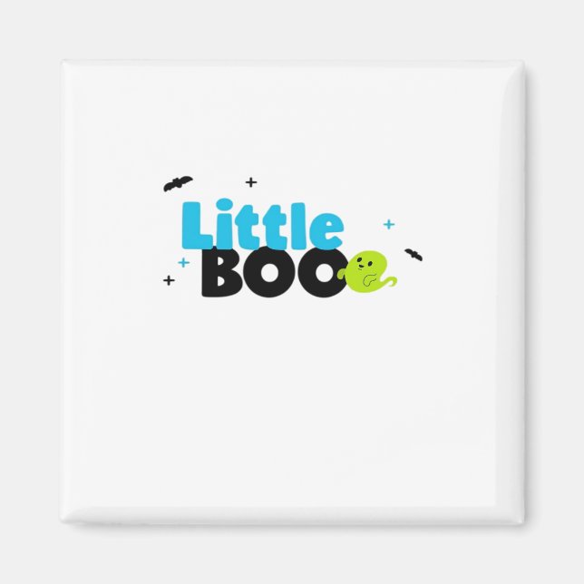 Aimant Petit Boo Drôle Rétro (Devant)