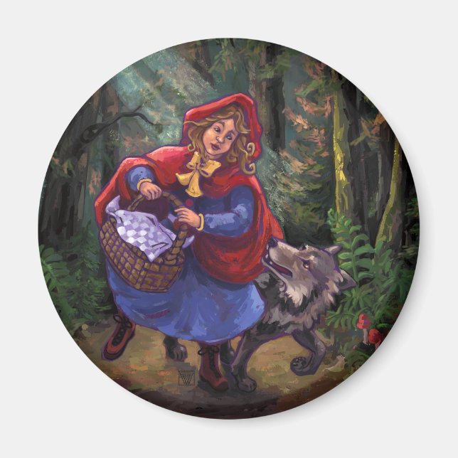 Aimant Petit Chaperon Rouge (Devant)