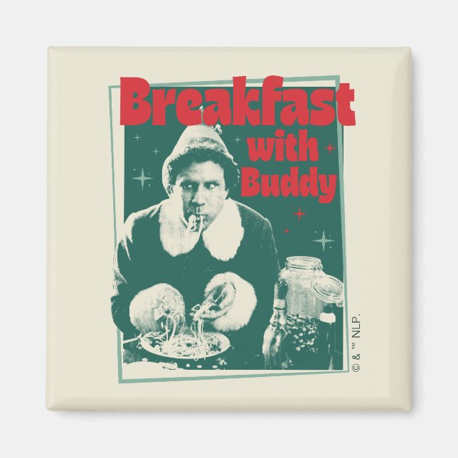 Aimant Petit-Déjeuner Avec Buddy (Devant)