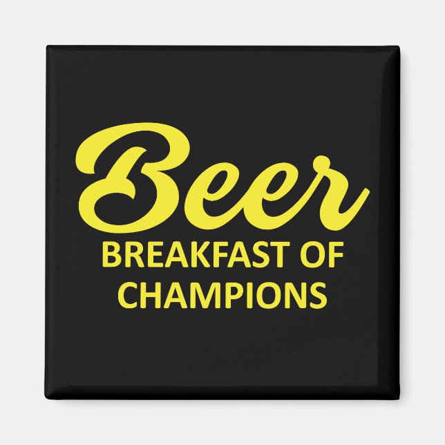 Aimant Petit Déjeuner De Bières Champions (Devant)