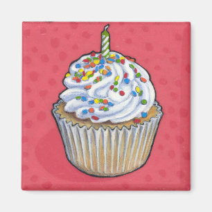 Aimant Petit gâteau d'anniversaire