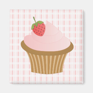 Aimant Petit gâteau de chocolat de fraise
