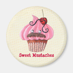 Aimant Petit gâteau et moustaches doux