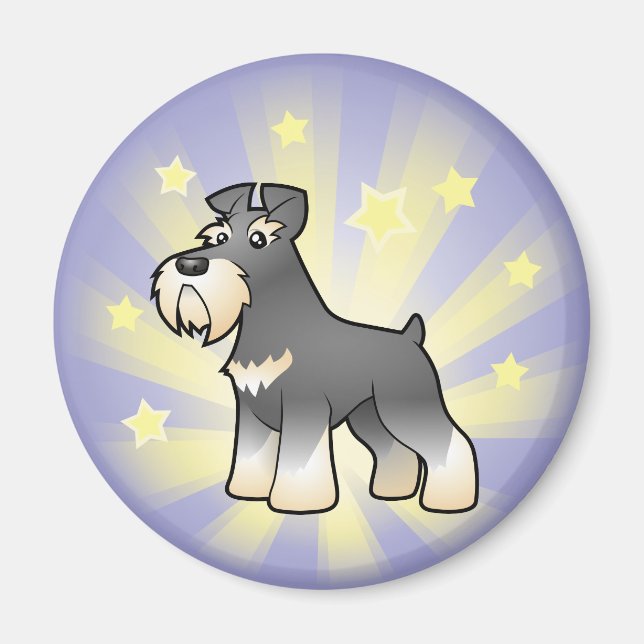 Aimant Petit géant étoilé/Schnauzer standard/miniature (Devant)