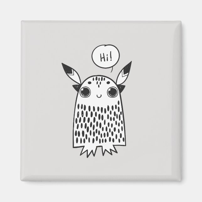 Aimant Petit monstre mignon (Devant)