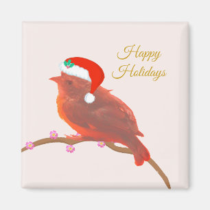 Aimant Petit oiseau mignon de Noël