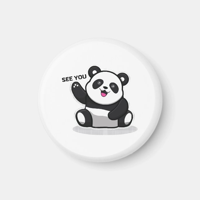 Aimant petit panda mignon (Devant)